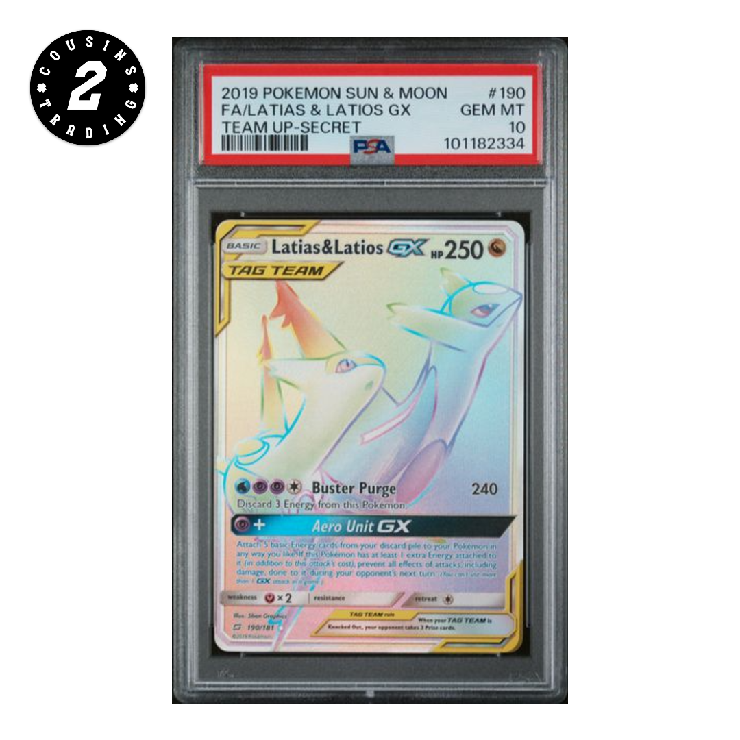 PSA 10 - Latias & Latios GX Tag Team #190