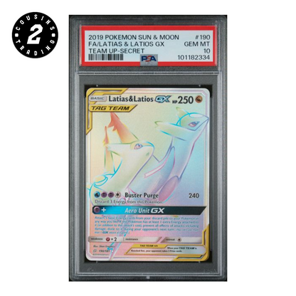PSA 10 - Latias & Latios GX Tag Team #190