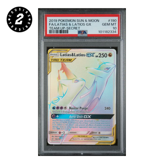 PSA 10 - Latias & Latios GX Tag Team #190
